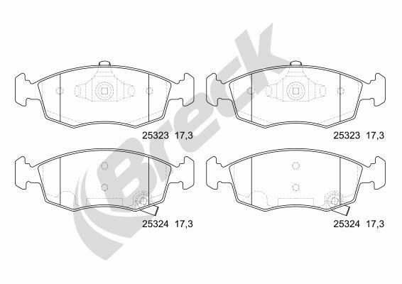 Lancia Ypsilon 0.9 CNG Front Brake Pads - main image