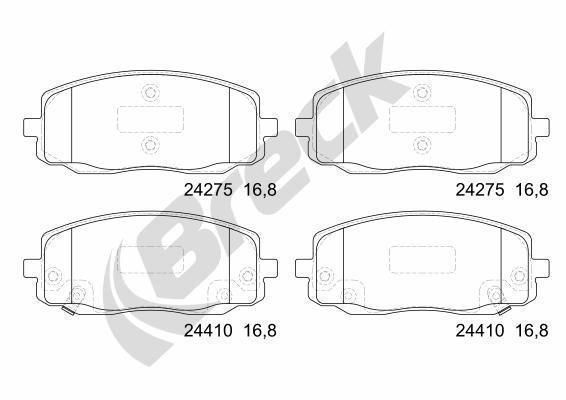Hyundai i10 I 1.2 Front Brake Pads - main image