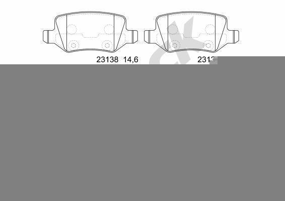Mercedes-Benz A-Class A 170 Rear Brake Pads - main image