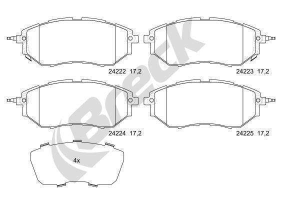 Subaru Outback 3.6 R AWD Front Brake Pads - main image