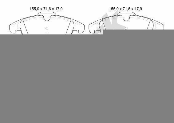 Citroën C5 III 1.6 VTi 120 Front Brake Pads - main image