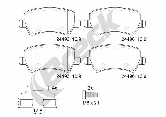 VOLVO XC70 II 2.4 D / D4 AWD Rear Brake Pads - main image
