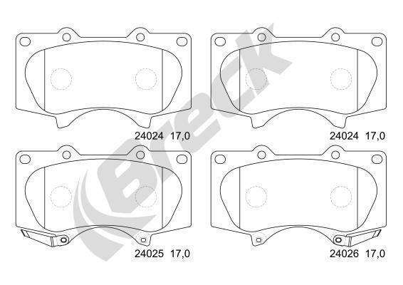 Mitsubishi Pajero/ Shogun IV 3.2 4WD Front Brake Pads - main image