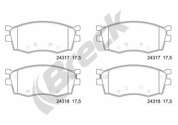 Hyundai Accent III Sedan 1.4 GL Front Brake Pads - main image