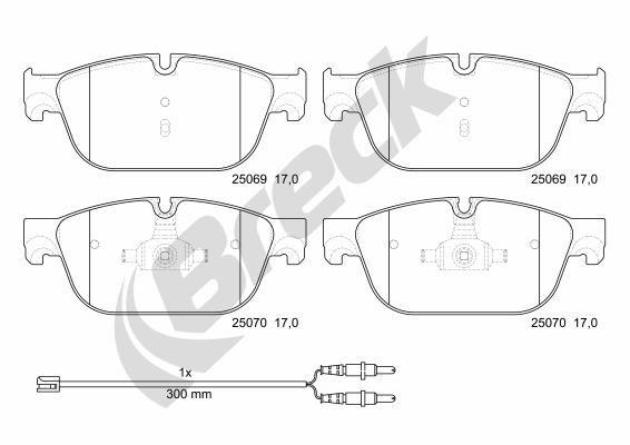 Citroën DS 5 1.6 THP 210 Front Brake Pads - main image