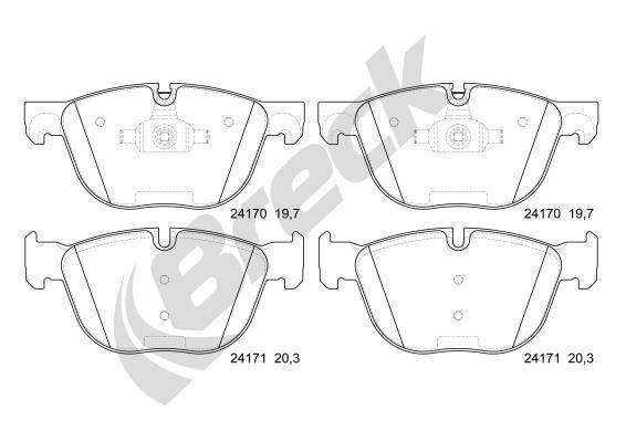 BMW X5 3.0 d Front Brake Pads - main image