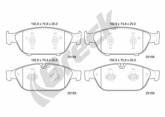 Audi A8 D4 4.0 TFSI quattro Front Brake Pads - main image