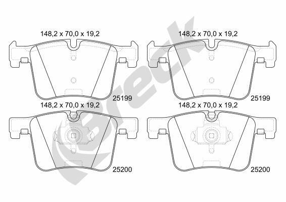 BMW X3 xDrive 20 i Front Brake Pads - main image