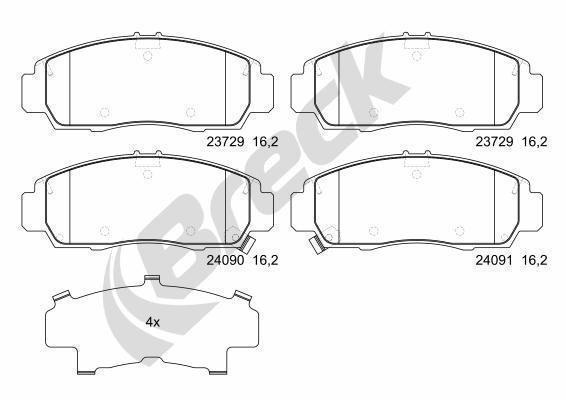 Honda Civic IX Sedan 1.6 Front Brake Pads - main image