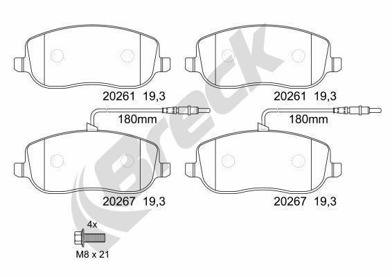 Peugeot Expert Furgon 2.0 HDi Front Brake Pads - main image