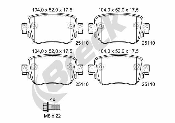 SEAT Alhambra VAN TDI Rear Brake Pads - main image