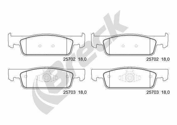 Dacia LOGAN MCV II TCe 90 Front Brake Pads - main image