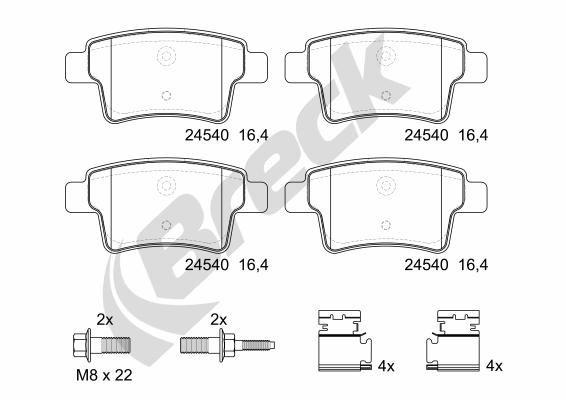 Citroën C4 Grand Picasso I 1.6 16V Rear Brake Pads - main image