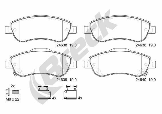 Honda CR-V IV 2.4 AWD Front Brake Pads - main image