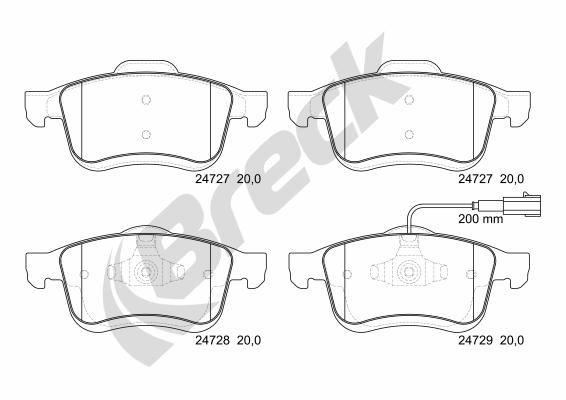 FIAT Doblo Cargo 1.3 D Multijet Front Brake Pads - main image
