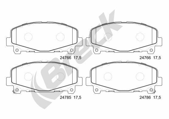 Honda Accord VIII Estate 2.2 i-DTEC Front Brake Pads - main image