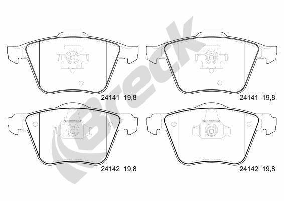 Volvo XC90 I 2.5 T AWD Front Brake Pads - main image