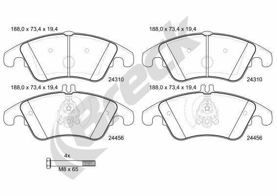 Mercedes-Benz CLS 350 d 4-matic Front Brake Pads - main image