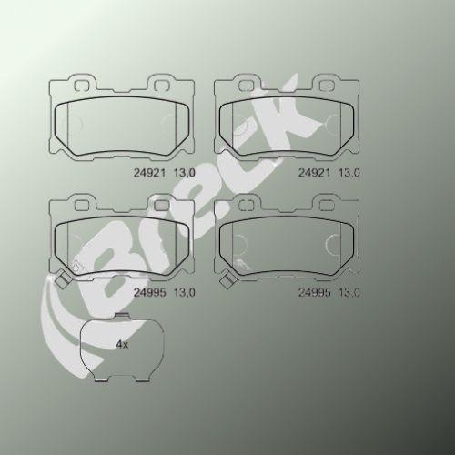 Infiniti Q70 2.2 D Rear Brake Pads - main image