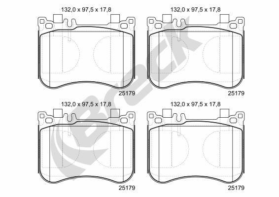 Mercedes-Benz SL 350 Front Brake Pads - main image