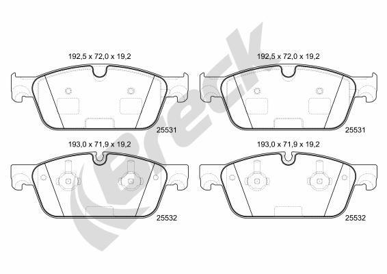 Mercedes-Benz M-Class ML 63 AMG 4-matic Front Brake Pads - main image