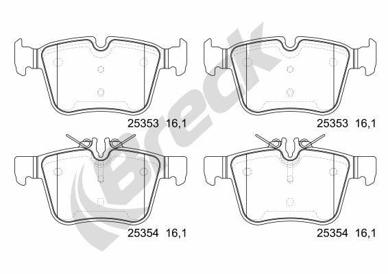Mercedes-Benz C-Class T-Model C 400 4-matic Rear Brake Pads - main image