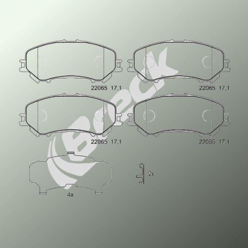 Nissan Qashqai II 1.7 dCi Front Brake Pads - main image