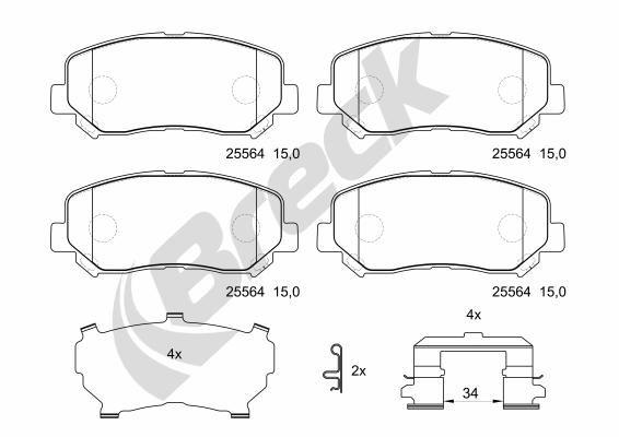 Jeep CHEROKEE 2.2 CRD Front Brake Pads - main image