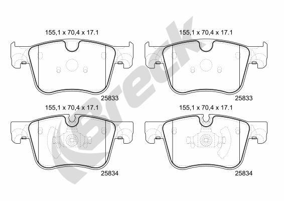 Citroën Grand C4 SPACETOURER 1.6 BlueHDi 100 Front Brake Pads - main image