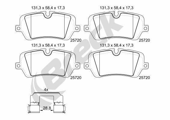 Land Rover Range ROVER SPORT II 5.0 SCV8 4x4 Rear Brake Pads - main image