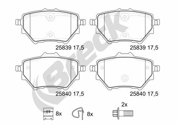 Peugeot 308 II 1.2 VTi 72 Rear Brake Pads - main image