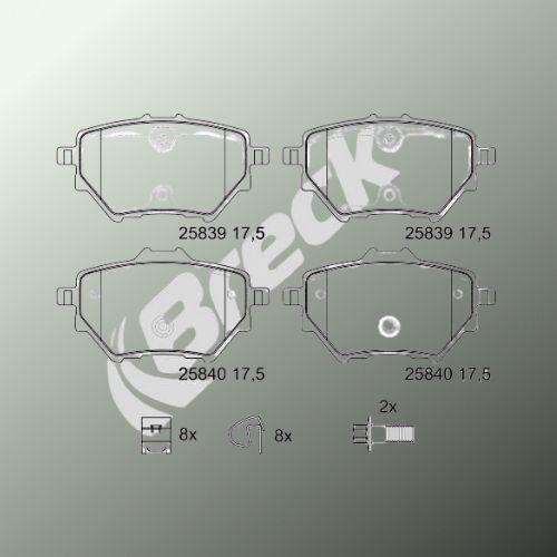 Peugeot 308 II 1.2 VTi 72 Rear Brake Pads - main image