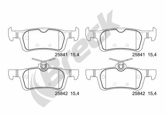 Peugeot 308 II 1.2 THP 110 Rear Brake Pads - main image
