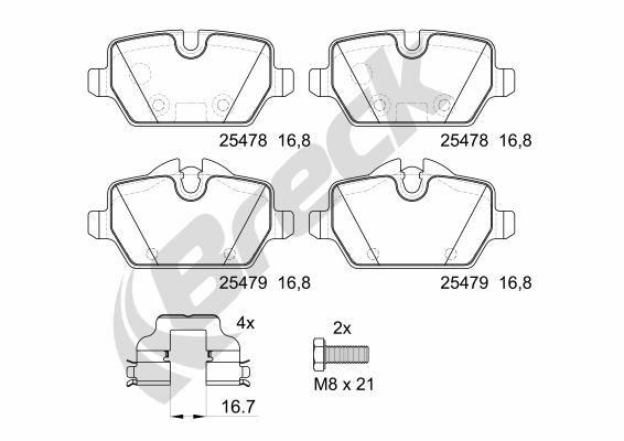 Mini Paceman John Cooper Works ALL4 Rear Brake Pads - main image