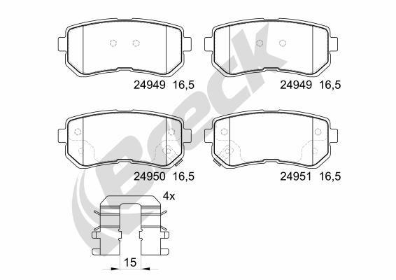 Hyundai i20 I 1.1 CRDi Rear Brake Pads - main image