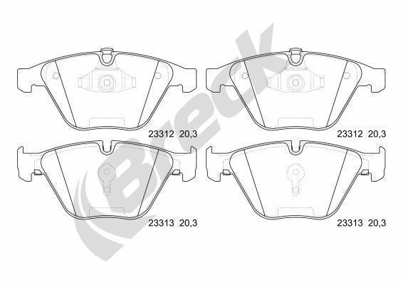 BMW 6 650 i Front Brake Pads - main image