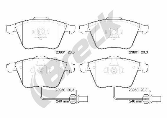Audi A8 D3 4.2 FSI Quattro Front Brake Pads - main image