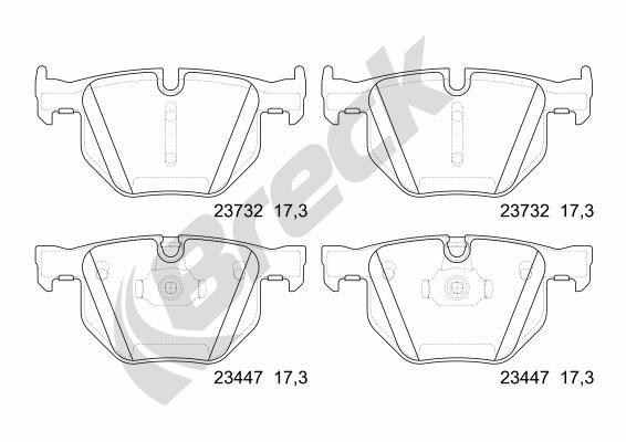BMW X5 xDrive 40e Rear Brake Pads - main image