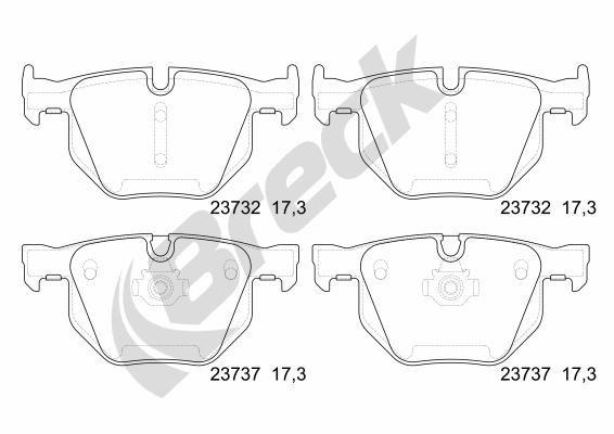 BMW 6 Convertible 630 i Rear Brake Pads - main image