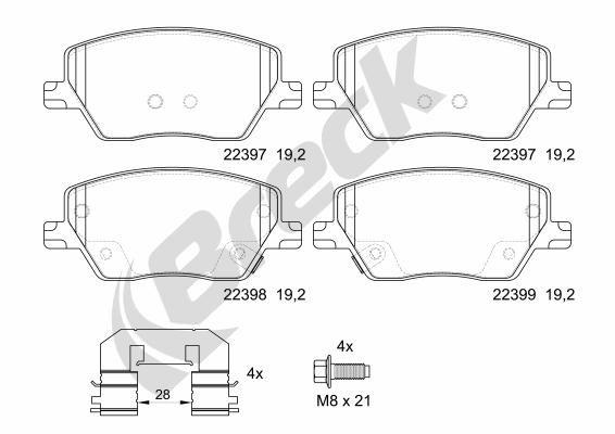 FIAT Tipo Estate 1.6 D Front Brake Pads - main image