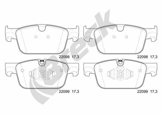 Volvo V90 II Cross Country T5 AWD Front Brake Pads - main image