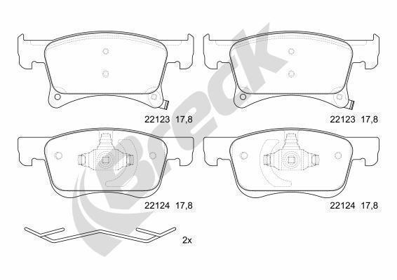 Vauxhall Corsa Mk IV 1.3 CDTi Front Brake Pads - main image