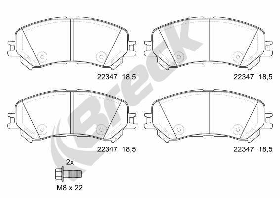 Renault Talisman 1.3 TCe 160 Front Brake Pads - main image