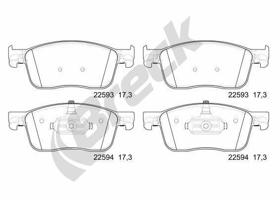 Peugeot Expert Bus 1.6 BlueHDi 115 Front Brake Pads - main image