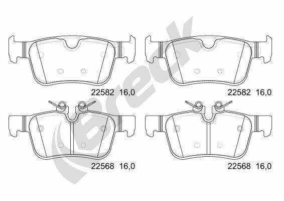 Volvo XC60 II B4 Mild-Hybrid Rear Brake Pads - main image