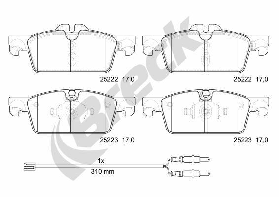 Peugeot 508 SW I 2.2 HDi Front Brake Pads - main image
