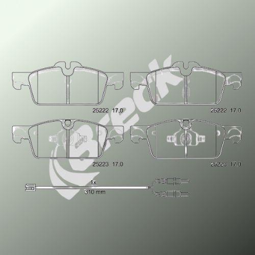 Peugeot 508 SW I 2.2 HDi Front Brake Pads - main image
