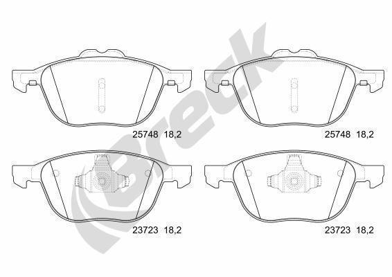 Ford Transit Connect MPV 1.5 EcoBlue Front Brake Pads - main image