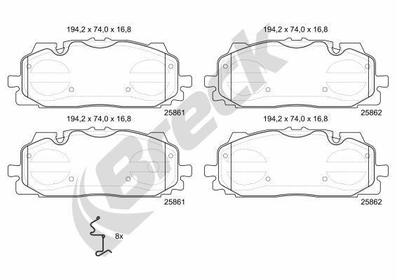 Audi e-tron S quattro Front Brake Pads - main image