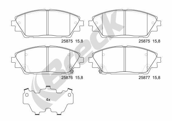 Mazda CX-3 1.5 SKYACTIV-D Front Brake Pads - main image